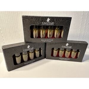 Lot of 3 - Caliyah Artisan Glass Roller Bottles 5ml (Yellow) 6 Pack 18 Total NEW